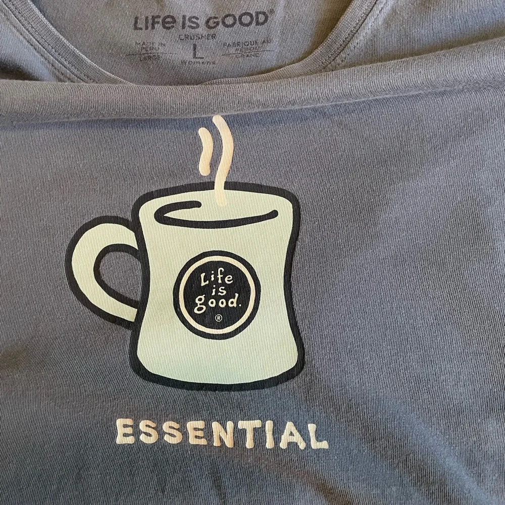 Life Is Good Womens Short Sleeve Tees - Navy, Light Blue, Gray - Picture 2 of 6